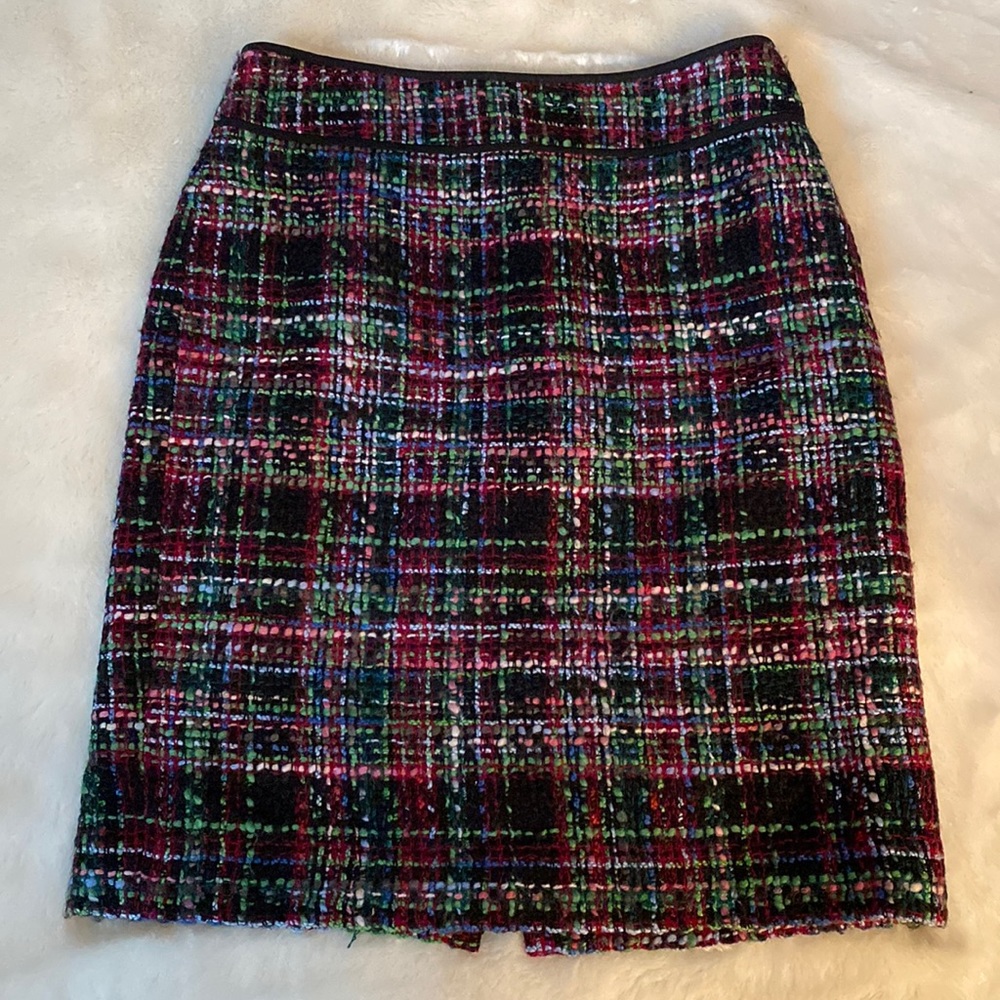Talbots Black Plaid Skirt